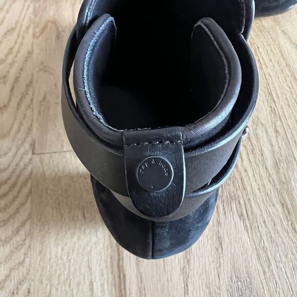 Rag & Bone Harrow Black Booties size 7.5 US (37.5 Eu) Women’s Boots Shoes Suede - Picture 9 of 9